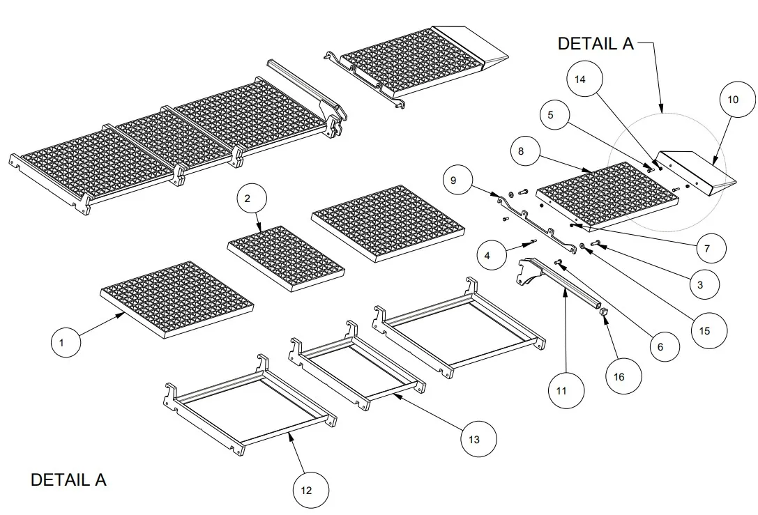 CHEMIN de ROULEMENT avec Entrée Simple pour Table élévatrice X-Trac