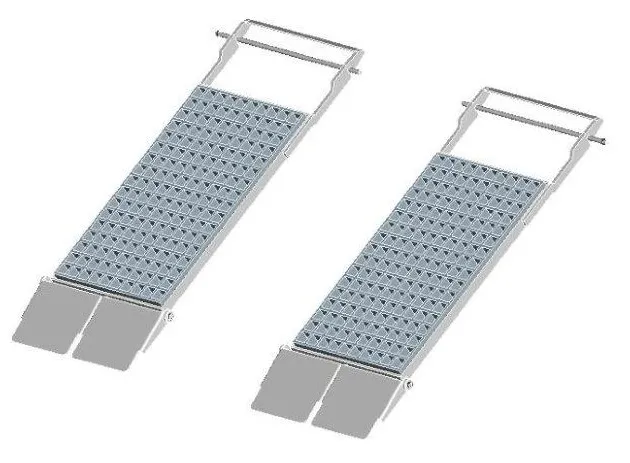 JEU de 2 RAMPES BASCULANTES pour table Elévatrice X-TRAC