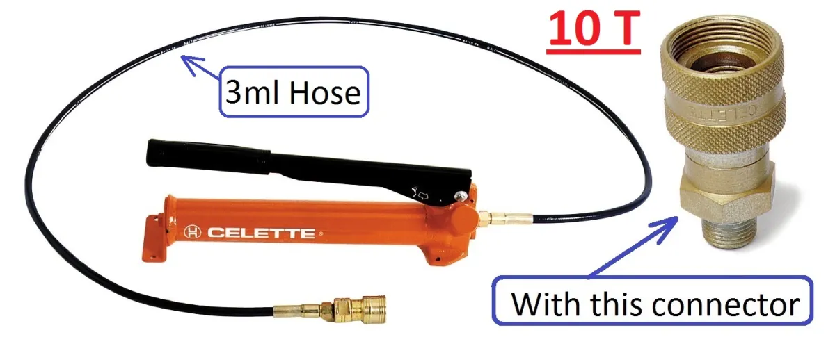 POMPE A MAIN "10T" FLEXIBLE 3M