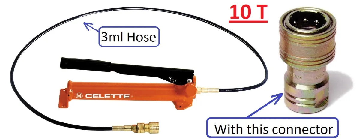 POMPE A MAIN "10T" FLEXIBLE 3M