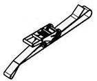 Produit SANGLE JAUNE  ( largeur 75 mm  &  longueur  2500 mm ) Image