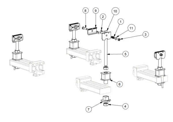 Produit JEU DE 4 PINCES HAUTES POUR X-TRAC Image