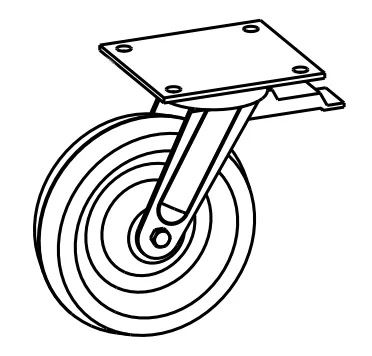 Ürün SWIVEL WHEEL WITH BRAKE Resim