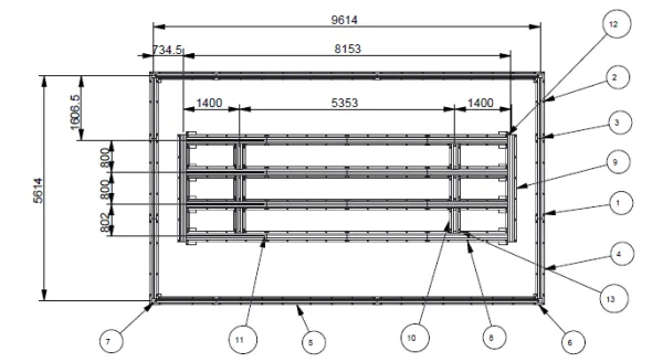Produit BPL 7.5M X 2.6M SYSTEME AU SOL 9.5M X 5.5M Image