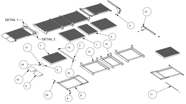 Produit CHEMIN de ROULEMENT avec Entrée Double pour Table élévatrice X-Trac Image