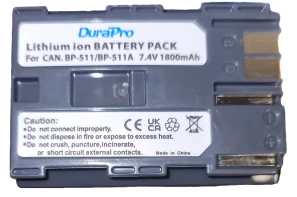 Produit NAJA BATTERIES Li-ion (TYPE CANON BP-511) Image