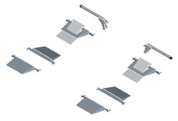 Produit JEU de 6 MINI RAMPES pour Table Elévatrice X-TRAC Image