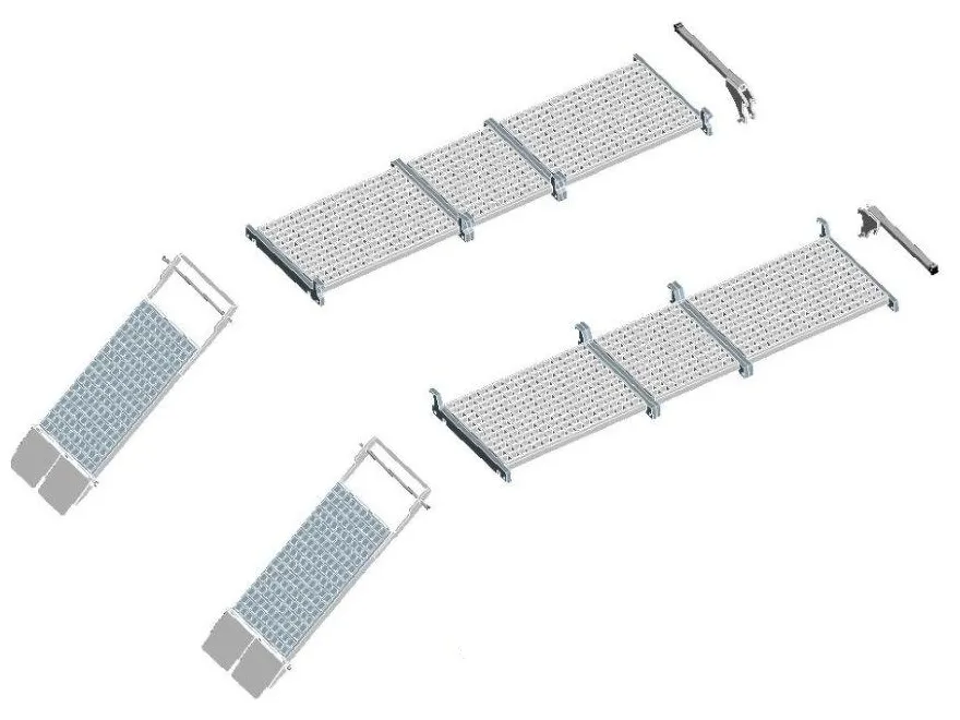 CHEMIN de ROULEMENT avec Entrée Simple pour Table élévatrice X-Trac
