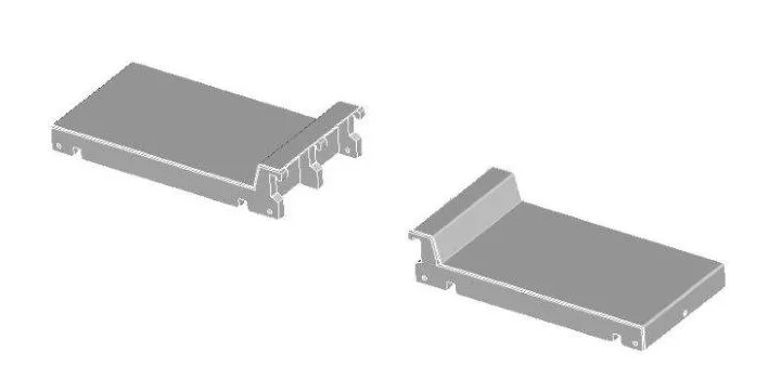 JEUX de 2 PANIERS RIGIDES pour  Table Elévatrice X-TRAC
