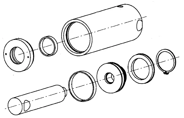 VERIN HYDRAULIQUE POUR PETIT X DU