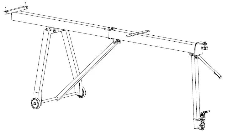 Support Gazelle Mobile Démontable Hauteur Moyenne (Evolue en NA.3077)