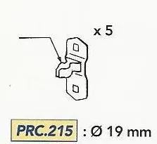LOT DE 5 PINCES EC1312