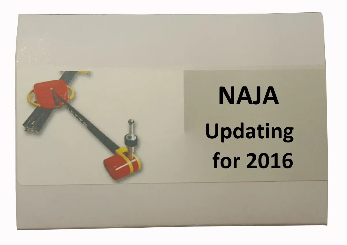 Mise à jour NAJA 2D de la Base de Données VEHICULES pour  2016