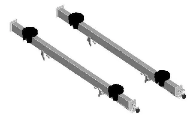 X-Trac 埋設用リフティング・テーブル用車両ジャッキポイントのリフティング・キット (XT14.LEV.02の更新版)