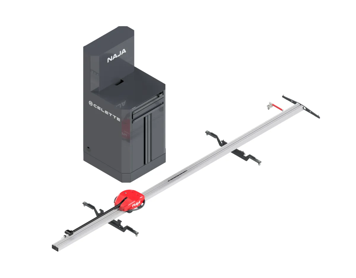 NAJA 3D - HIGH TROLLEY - SUPPORT FOR BENCH INCL.