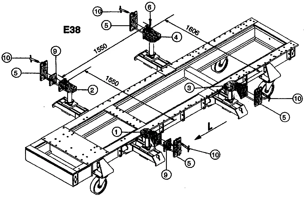 ANCHORING SET for BMW Serie 3 E36 & BMW Serie 7 E38