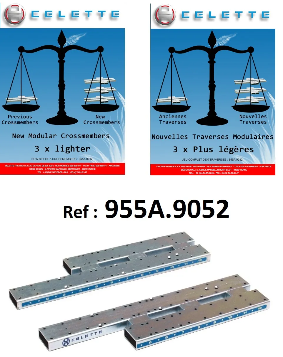 TRAVERSES MODULAIRES AVANTS MERCEDES ALUMINUM