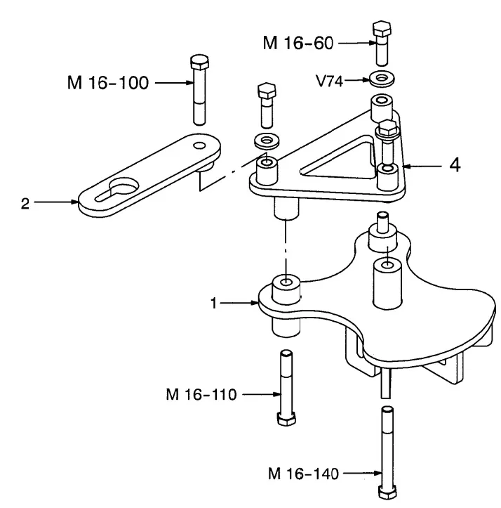BRIDE DE TRACTION POUR AUDI A6 (2004 ------>) (VAS5121/2)