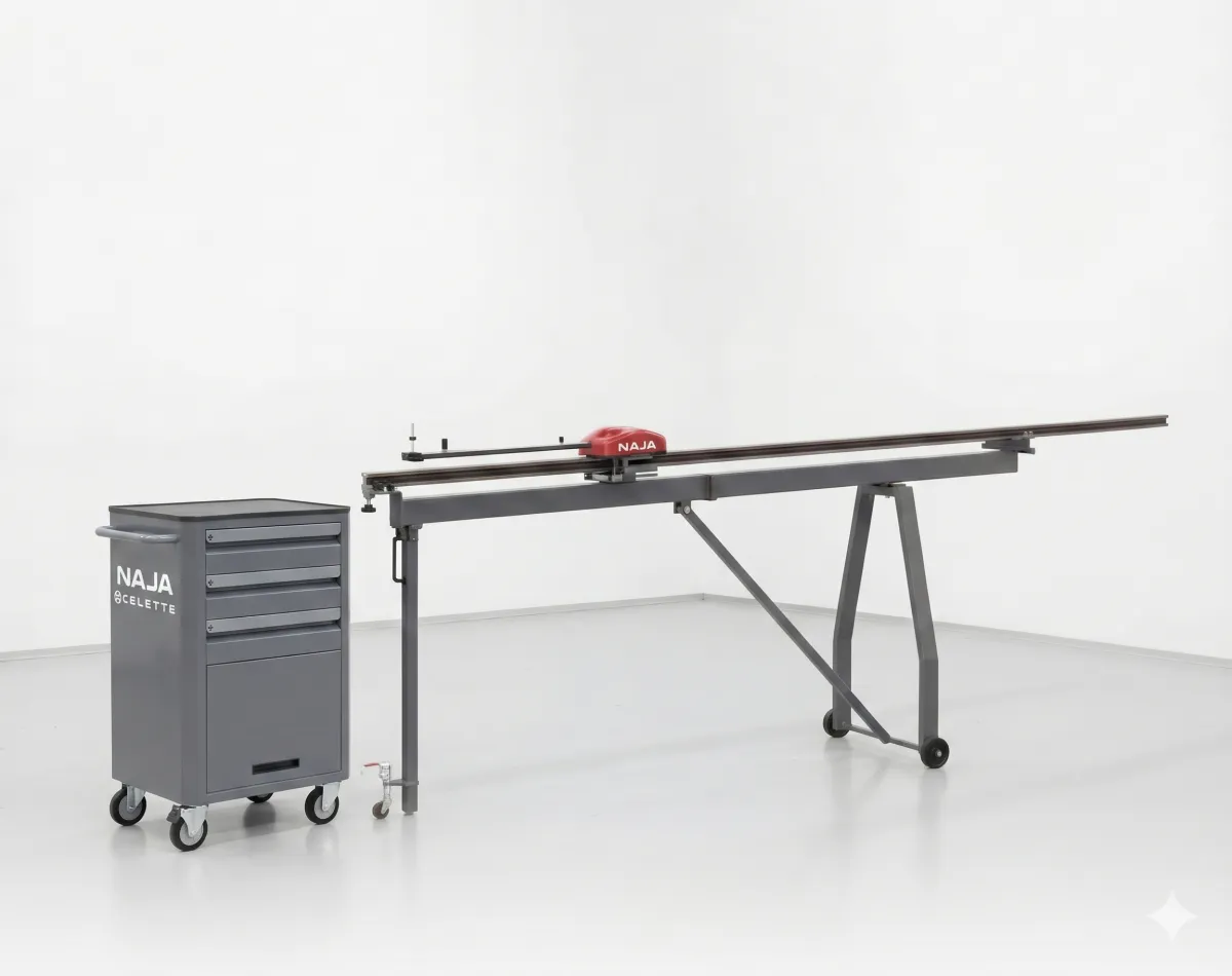 NAJA 3D + SMALL TROLLEY - SUPPORT FOR BENCH NOT INCL.
