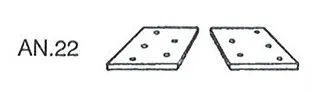 PLATE OFFSET for PEUGEOT 309 - 605 - 607 & BMW L7