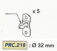 Produit LOT DE 5 PINCES EC1313 Image