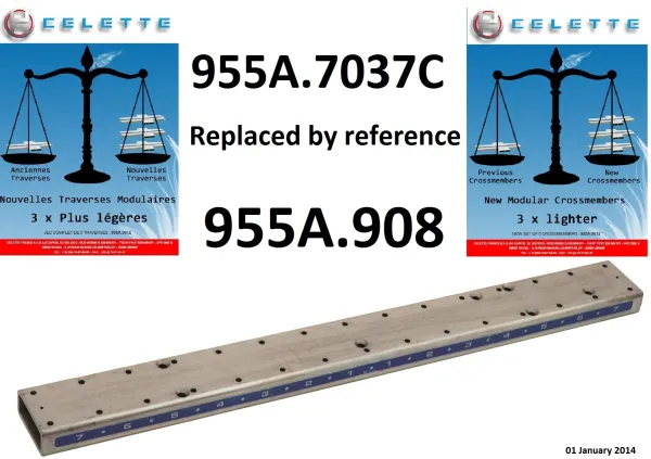 สินค้า ADDITIONAL MODULAR CROSSMEMBER (Reference replaced by 955A.908) รูปภาพ
